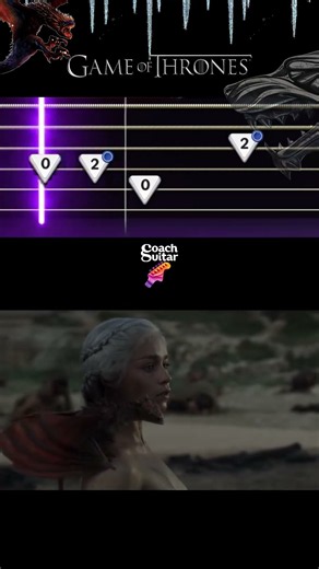 Game of Thrones Guitar Play-Along | Practice the Theme with CoachGuitar Note Guides | Guitar Lesson