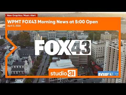WPMT FOX43 Morning News at 5:00 Open, 4/3/2026 (New Graphics/Music)
