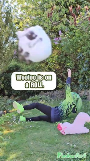 Wooloo is on a ROLL. #pokemon