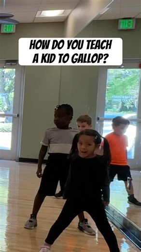 How do you teach a kid to gallop?