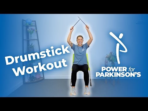 FUN Drumstick Workout for PD | Full body seated workout