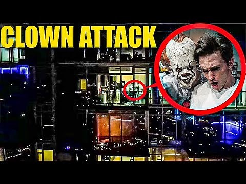 DRONE CATCHES STROMEDY HAVING A SECRET MEETING WITH PENNYWISE! (CLOWN ATTACK)