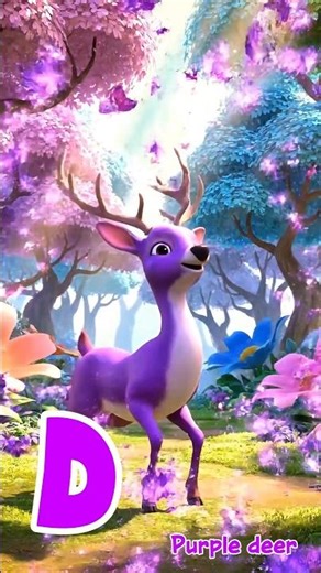 ABC Colorful Animals Sounds | A to D #colorful #animals #kids #animalsounds