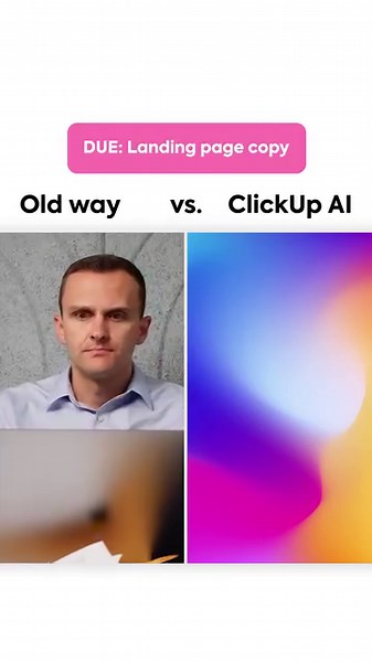 Need to work on a new landing page?👀 We've got your back with a personal writing assistant inside ClickUp.😉 Try ClickUp AI today: https://bit.ly/3p9QDn8 | ClickUp