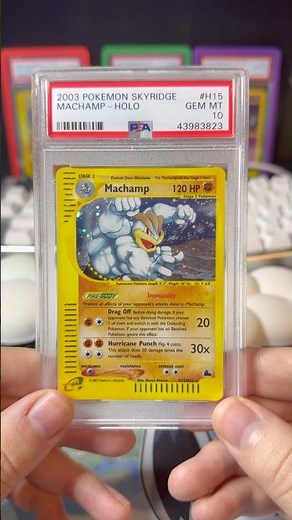 Machamp holo from Skyridge PSA 10 #pokemontcg #skyridge #machamp