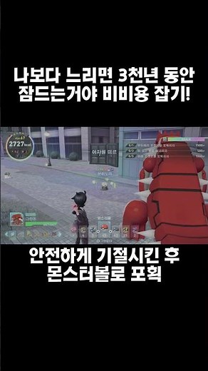 (포켓몬스터 ZA) 나보다 느리면 3천년동안 잠드는거야.. 이로치 비비용 잡기! #pokemon #pokemonza #포켓몬스터 #포켓몬 #포켓몬스터za #이로치사냥꾼 #이로치