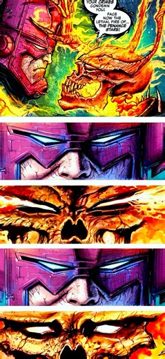 Ghost Rider fights Galactus