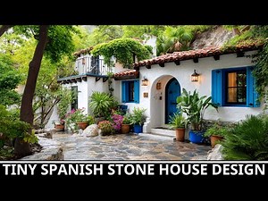 🏡 Tiny Spanish House Design – A Small Dream Home That Feels Like a Mediterranean Paradise!