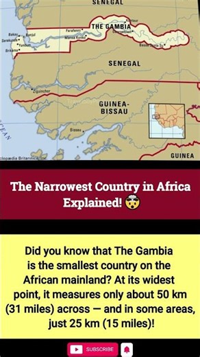 The Narrowest Country in Africa Explained! 🤯