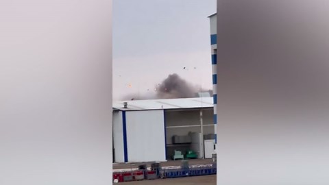 Azerbaijan Airlines jet crash lands and bursts into flames in Kazakhstan