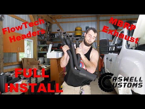 07-13 Silverado/Sierra Long Tube Headers install & MBRP Exhaust