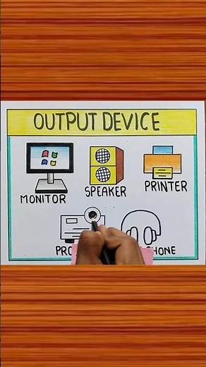 Output Device Drawing For Computer / Output Device Drawing / Computer Drawing #shorts #computer