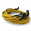 Scott Performance Wire CH525LF7: SPW-CH-525L-F-7 High-Performance Silicone-Sleeved Spark Plug Wire Set, GM LS Long 525 Crate, Around Front Under Header [Yellow] - JEGS