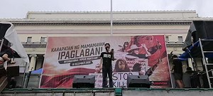 35 reactions · 12 shares | PANOORIN: Ipinahayag ni Gabriel Yanson mula sa Bagong Alyansang Makabayan - National Capital Region ang kalagayan ng rehiyon partikular sa karaingan ng komunidad sa militarisasyon, mga kabataan sa pagpapanumbalik ng Mandatory ROTC, mga manggagawa sa barat na sahod at kontraktwalisasyon. Banggit din ni Yanson ang pagpapalaya sa mga bilanggong pulitikal partikular sa natitirang unyonistang bahagi ng Human Rights Day 7. | Manila Today | Facebook