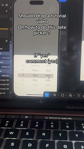 Date picker design drop a yes on the comment section #figmadesign #prototype #uiux