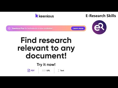 Find Relevant Research Document Using Keenious AI Tool