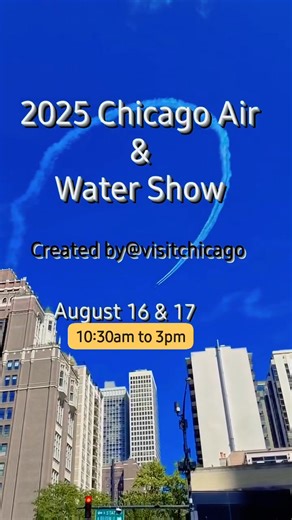 1K views | Today Is The Day for the 2025 Air & Water Show In Chicago Things to Know: Showtime: 10:00 am to 3pm Where Can I Watch The Show: -North Avenue Beach -Oak Street Beach (Downtown) -Navy Pier -Ohio Street Beach Bring snacks, lawn chairs, and etc. | Visit Chicago | Facebook
