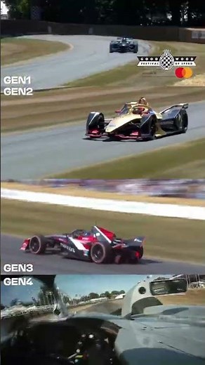 Evolution of Formula E: Gen1 to Gen4 🤩 ‪@GoodwoodRR‬ Presented by ‪@Mastercard‬