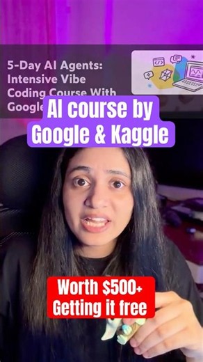 Free AI Agents Course 2026, Google & Kaggle's 5-Day Intensive (Vibe Coding) #ai #google #kaggle