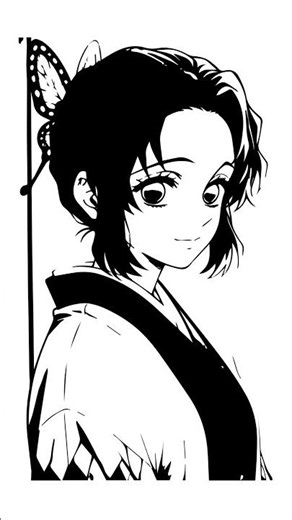 Shinobu Kocho 🦋 Elegant Poison Hashira | Demon Slayer 2D Animation #Shorts