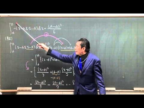 荻野暢也講師 代ゼミ＜ミニ体験講座＞ 数学 高２生対象 ２次関数の囲む面積『f-gに３つの質問』