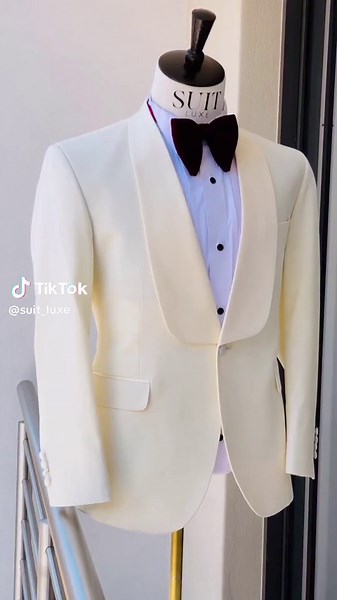 Elegant White and Black Wedding Tuxedo Suit Collection