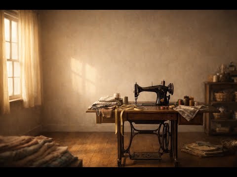Vintage Sewing Room Ambience | Gentle Sewing Machine Sounds