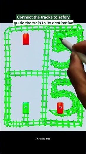 Railway Logic Game 🚂 | Smart Moves Only #trainpuzzle #traingame #gamingshorts #ytshorts #trackgame