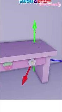 how to make a strawberry desk in adopt me!! #adoptmeroblox #shorts