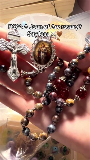 Handmade Joan of Arc Rosary: A Symbol of Courage and Faith