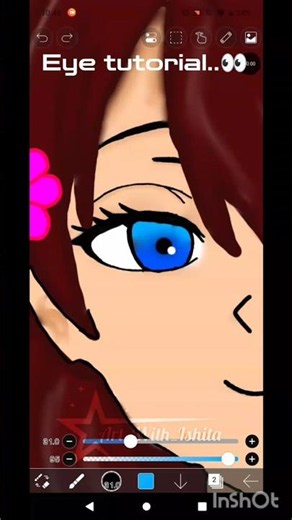 How To Draw Anime Eyes Easily! 👁️✨ Digital Art Tutorial #shorts #viral #digitalart