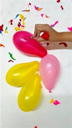 Colorful Polka Dot Balloon Popping Satisfying Burst Challenge #shorts #poppingstyle #1millionviews