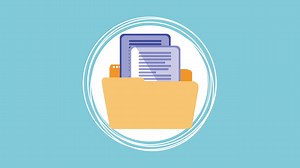 Folder with files documents animation | Premium Stock Video Footage