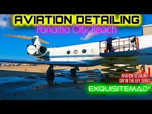 Aviation Detailing | Washing and Cleaning Inside and out of a Gulfstream G550 VLOG
