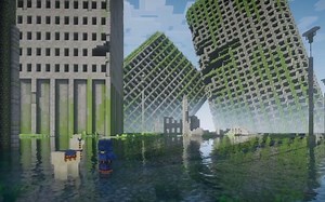 Abandoned city in Minecraft - Minecraft 中的废弃城市