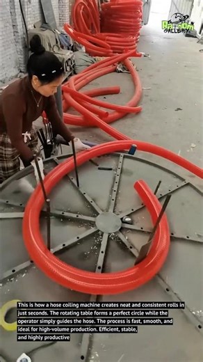 Hose Coiling Machine – Fast, Clean, and Perfectly Even Rolls!
