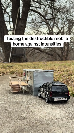 Different wind intensities versus my aluminum destructible mobile home | mobile home