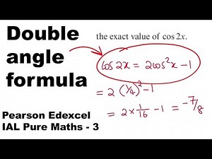 Double angle formula trigonometry