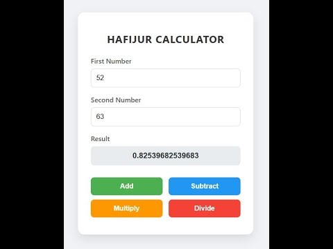 simple calculator project using PHP