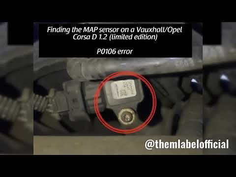 Finding the MAP sensor on a Vauxhall/Opel Corsa D 1.2 limited edition, P1060 error