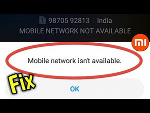 Mobile Network Isn't Available | How To Fix All Sim Network Problem In Redmi/Mi Mobile Phone