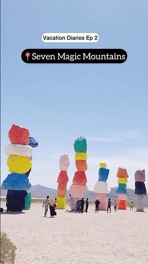 Seven Magic Mountains Las Vegas | Colorful Desert Art You Must See #lasvegas #usa