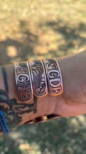 1/2” matching copper cuffs | Leroy Gibbons