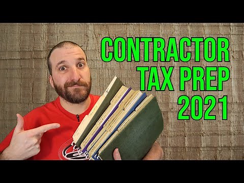 Contractor Tax Prep 2021 - How I Organize Receipts For My Accountant