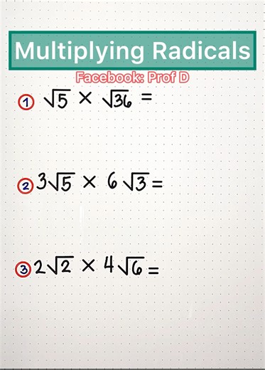 How to multiply radicals in easy way?🤔 | Prof D