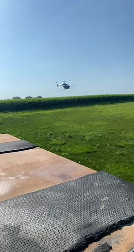 Crop Dusting Helicopter: Bell 206 in Action