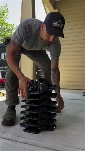 On this build, the team ditched traditional concrete footings