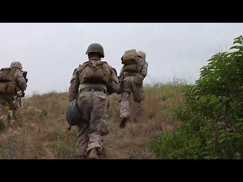 U.S. Marines of Echo Company, 2nd Battalion, 4th Marines in Action