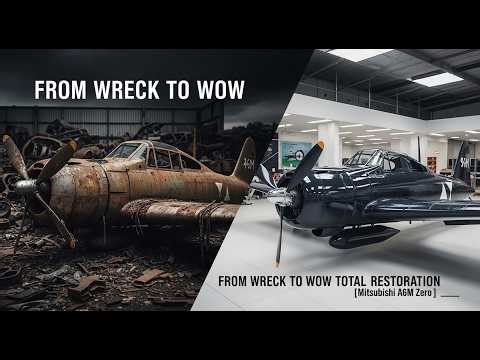 Abandoned 1942 Mitsubishi A6M Zero – Rust to Legendary Restoration!