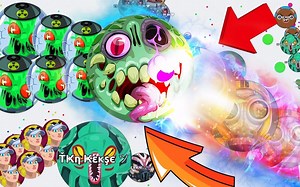 【Agar.io】双人打服精彩操作合集~